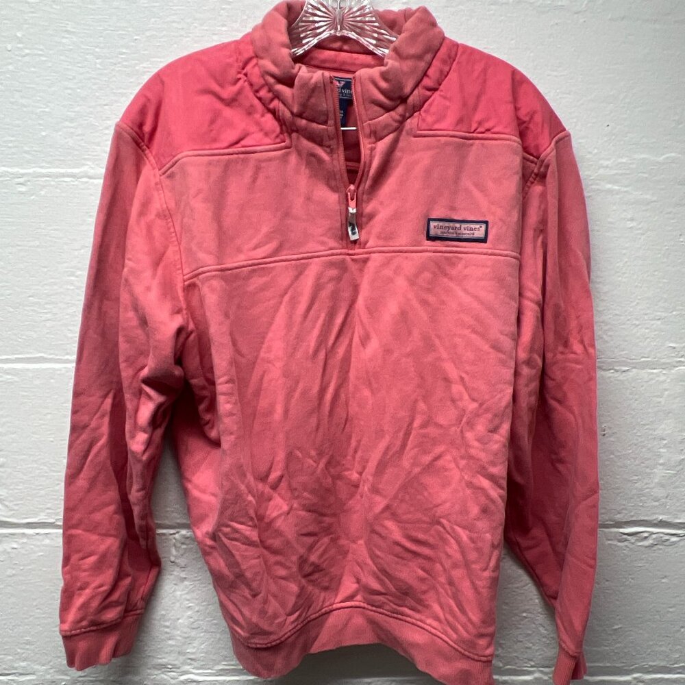 Vineyard Vines Pink Half Zip Pullover